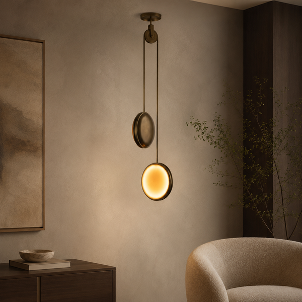 Monus Pulley Modern Pendant - Material Samples