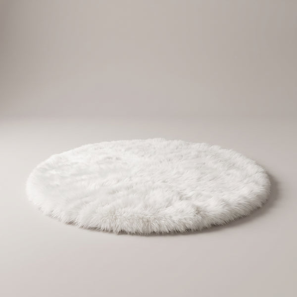30/48inch Christmas Tree Skirt, Round White Plush Tree Base Cover, Perfect For Holiday Home Decor