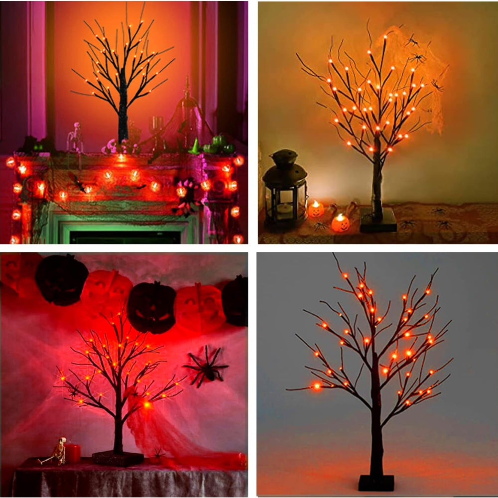 Halloween Desktop Tree Light - LED Tabletop Décor Set