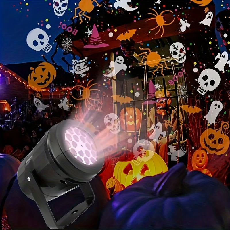 Winter wonderland projector lamp for a nightstand