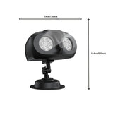 Outdoor Christmas Decorations Snowflake Projector Light, Dual-Head, 180° Rotation, Yard & House