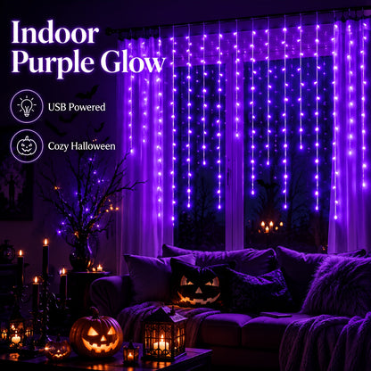 IPX4 water-resistant tag on icicle lights