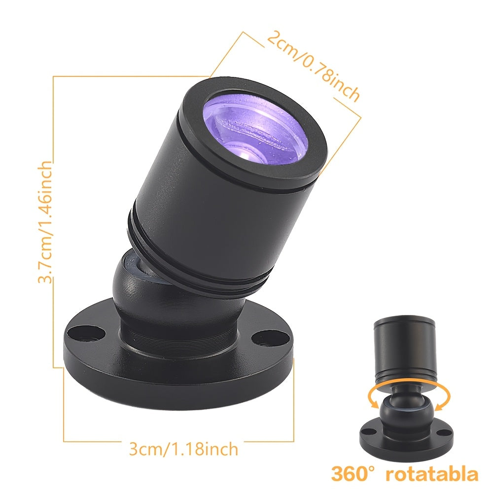 USB UV Black Light Mini Spotlights - Halloween Glow Party