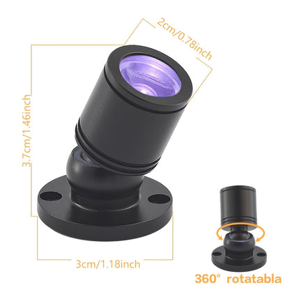 USB UV Black Light Mini Spotlights - Halloween Glow Party