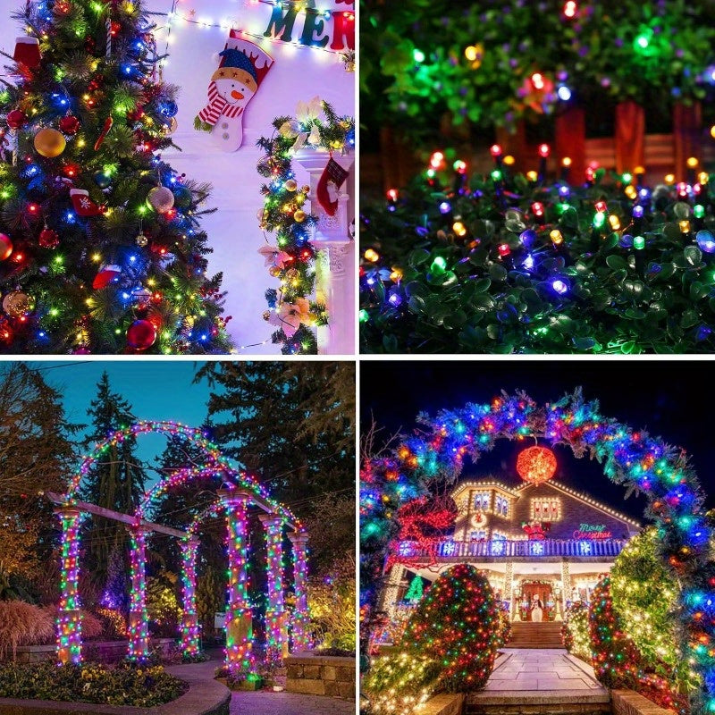 Outdoor Christmas Lights, 295 ft 900 LED String Lights, 8 Modes, Waterproof, Multicolor