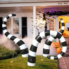 3-Pack Giant Inflatable Halloween Snake Decorations - Outdoor Yard Decor