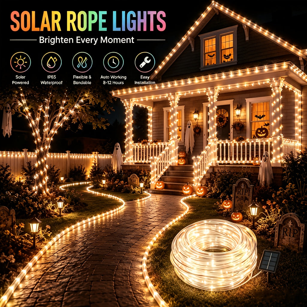 Multi-color mode on the solar powered LED light strand