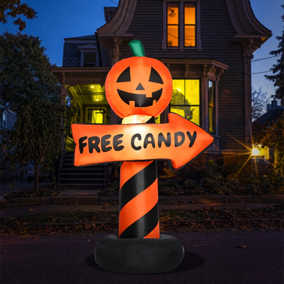 Plug-in power cord and blower for the inflatable pumpkin sign