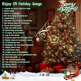 Musical Christmas tree lights with 100 clear mini bulbs