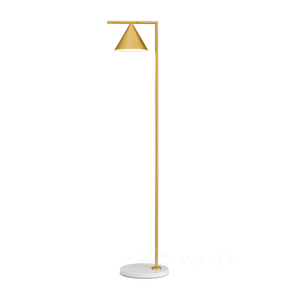 Captain Flint floor lamp marble base veining close-up