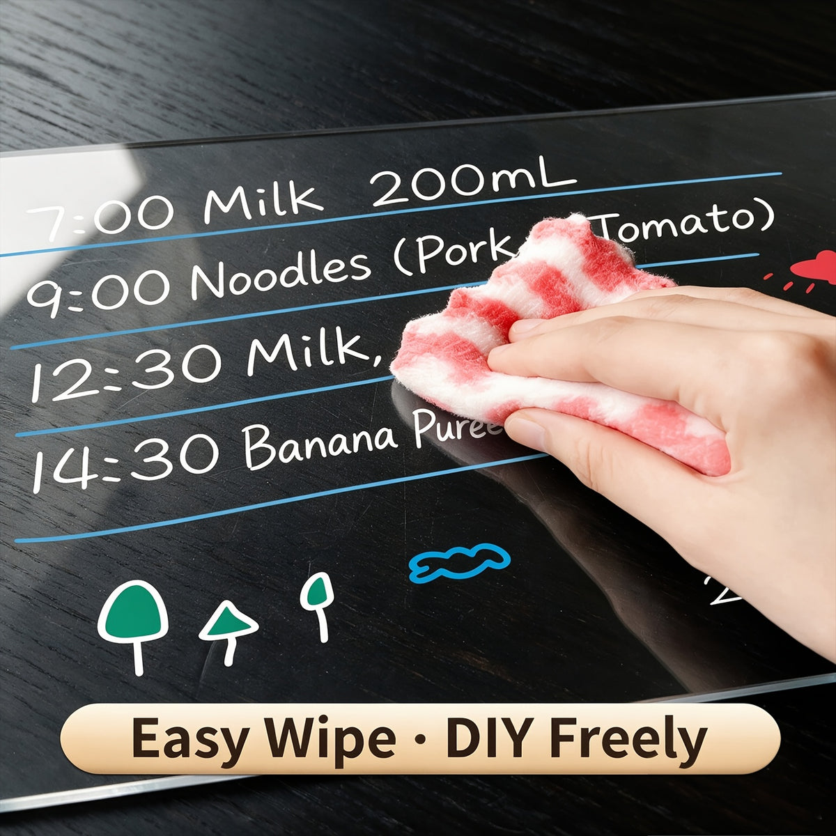 App controlled LED writing board