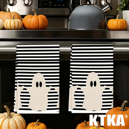 Ghost Print Kitchen Towels - Halloween Kitchen Décor Set