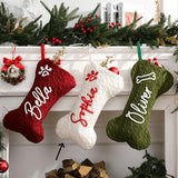 Christmas stocking filled with small gifts