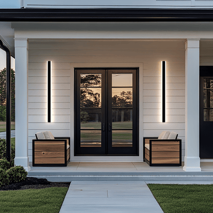 Strela Outdoor LED Wall Light – IP65 Waterproof, 3 Color Temperatures, Remote Dimming