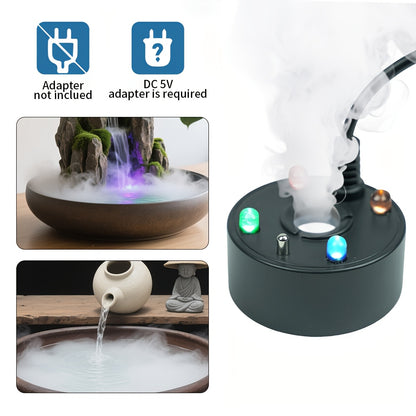 USB lead and connector on a black mist maker