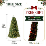 Artificial Christmas tree with warm white LEDs for holiday decorating