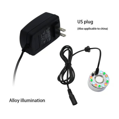 Ultrasonic Mist Maker Fogger with LED Lights, Indoor/Outdoor Halloween & Water Feature Fog Effect