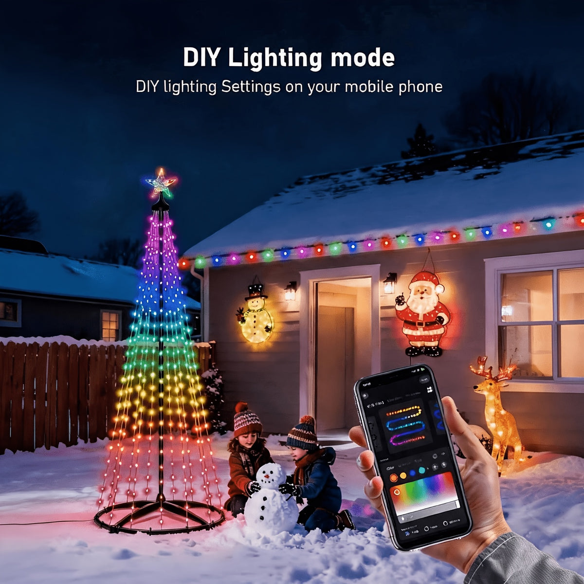 IP44 rated outdoor Christmas tree for the yard