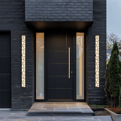 Ukray – Modern Linear LED Outdoor Wall Light, Black, Warm White