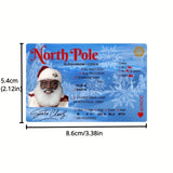 Christmas novelty license made out to Santa Claus