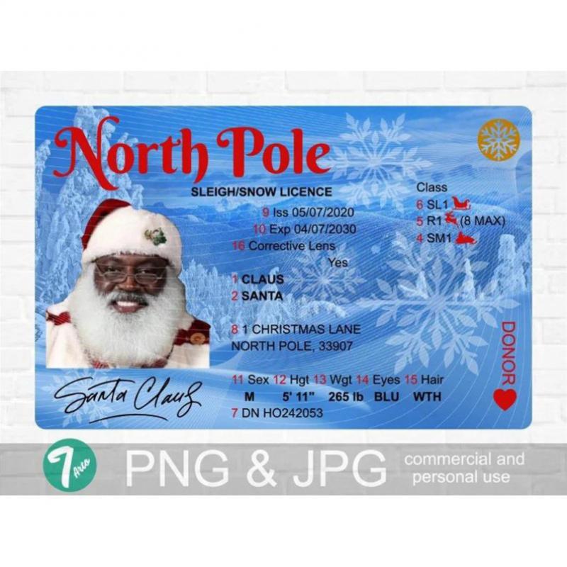 Christmas prop license for Santa visits and parties