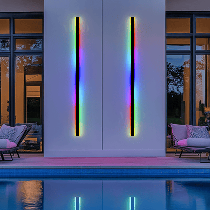 Haylen RGB – Outdoor Linear LED Wall Light, Color Changing, IP65 Waterproof