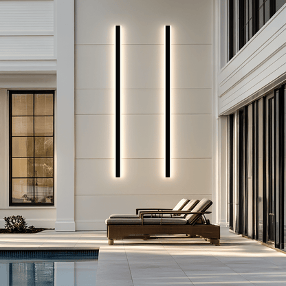 Strela Outdoor LED Wall Light – IP65 Waterproof, 3 Color Temperatures, Remote Dimming