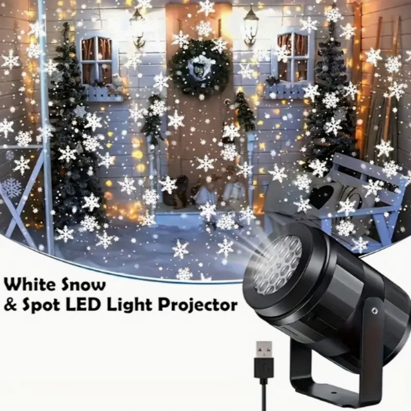 USB snow projector lamp, available in five styles