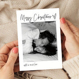 Personalized Christmas photo greeting card with envelope