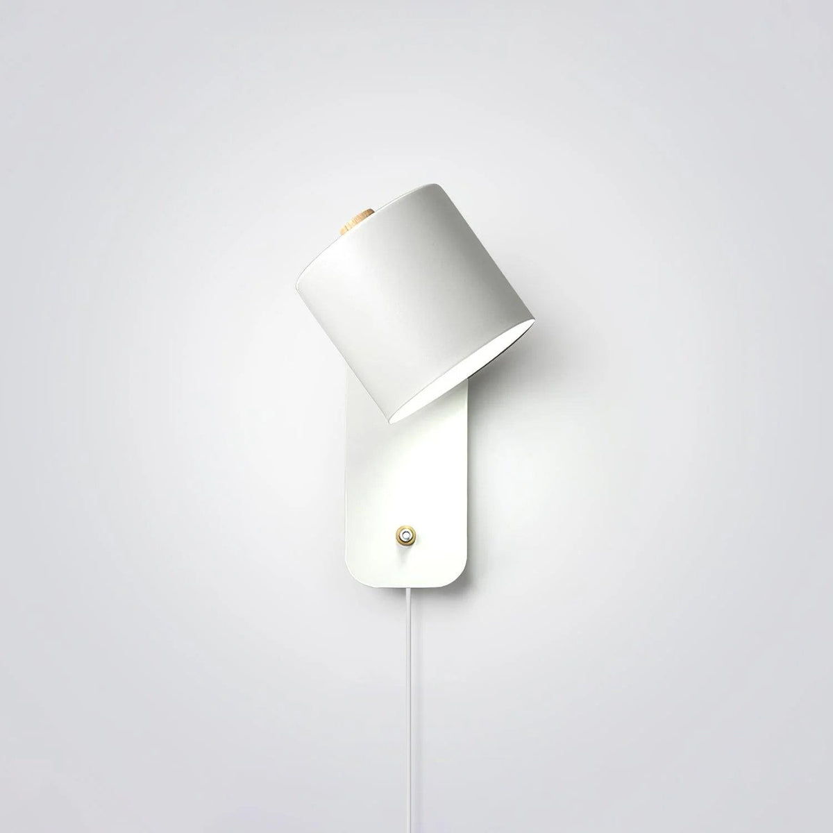 Plug In Wall Sconce, Rotatable Cylinder Wall Lamp, 4 Colors, US, UK or EU Plug, 11.8 in Tall