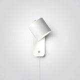 Plug In Wall Sconce, Rotatable Cylinder Wall Lamp, 4 Colors, US, UK or EU Plug, 11.8 in Tall