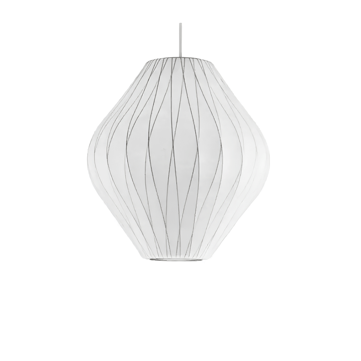 Eskil Island Kitchen Lighting Pendant, Crisscross Bubble Pendant Lighting, White, 11-31.5 in