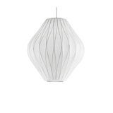 Eskil Island Kitchen Lighting Pendant, Crisscross Bubble Pendant Lighting, White, 11-31.5 in