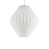 Eskil Island Kitchen Lighting Pendant, Crisscross Bubble Pendant Lighting, White, 11-31.5 in
