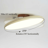 Tavi Ceiling Lights for Bedroom LED, Modern Flush Mount, 270° Swing Arm, Acrylic Shade