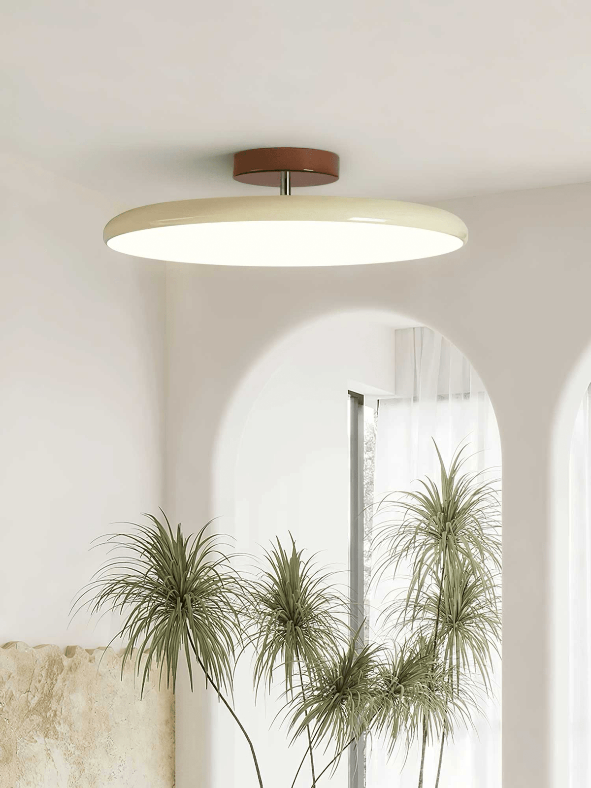 Tavi Ceiling Lights for Bedroom LED, Modern Flush Mount, 270° Swing Arm, Acrylic Shade