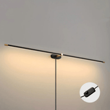 Plug In Wall Sconce, Minimalist Linear Wall Light, Warm Light, Gold, Dimmer Option