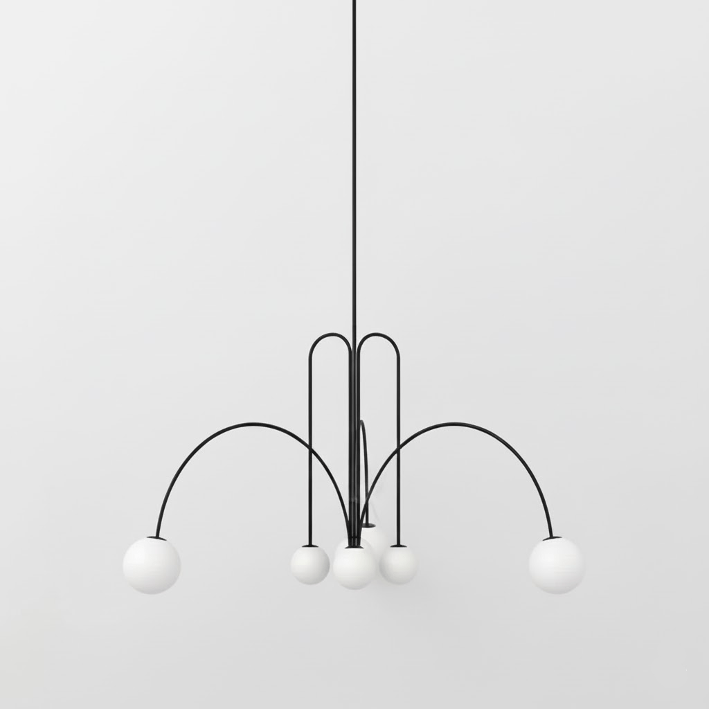 Soren Kitchen Island Pendant Light Fixture, Pendant Light Lamp, 1 or 6 Heads, 4 Colors