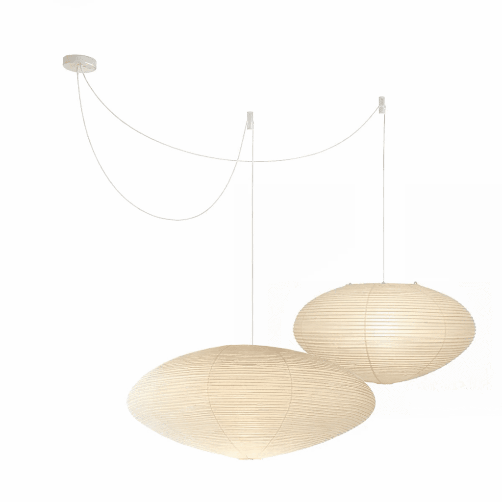 Kitchen Island Pendant Lighting Fixtures, Tomo Washi Paper Pendant, Handcrafted Shade, 3 Sizes