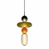 Sorbet Multicolor Glass Pendant Light, Integrated LED, 3 Color Temps, Dimmable Option