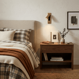 Eskil Bedside Wall Lights, Recessed Reading Sconce, Folds Flush, Pull Switch, 3000K Warm White