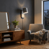 Plug In Wall Sconce, Rotatable Cylinder Wall Lamp, 4 Colors, US, UK or EU Plug, 11.8 in Tall