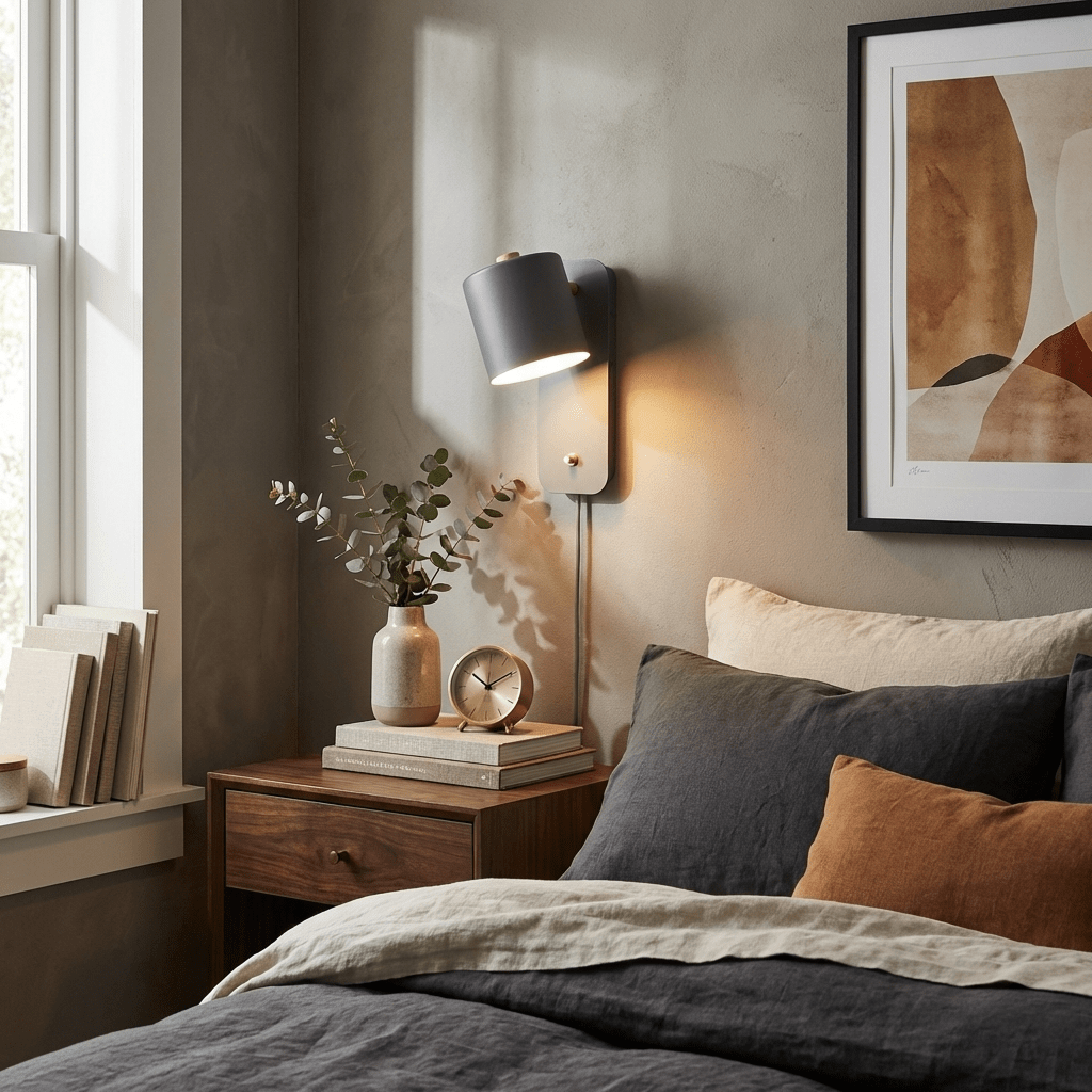 Plug In Wall Sconce, Rotatable Cylinder Wall Lamp, 4 Colors, US, UK or EU Plug, 11.8 in Tall