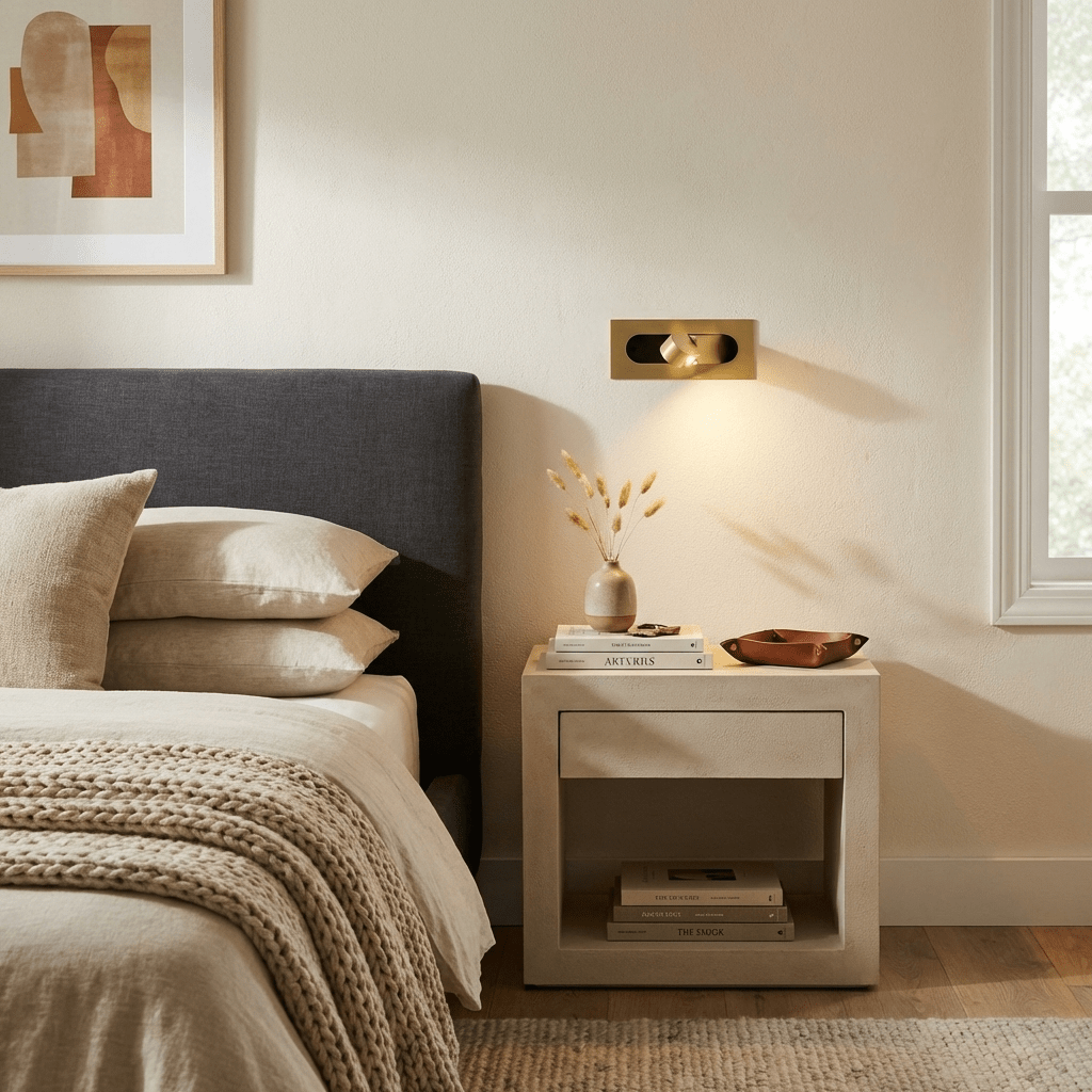 Soren LED Light Reading Lamps, Modern Bedside LED Reading Light, Warm Light, 6 Finishes