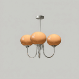 Cloudlet Modern Chandelier, Hand-Sprayed Glass Shades, Adjustable Drop