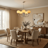 Cloudlet Modern Chandelier, Hand-Sprayed Glass Shades, Adjustable Drop
