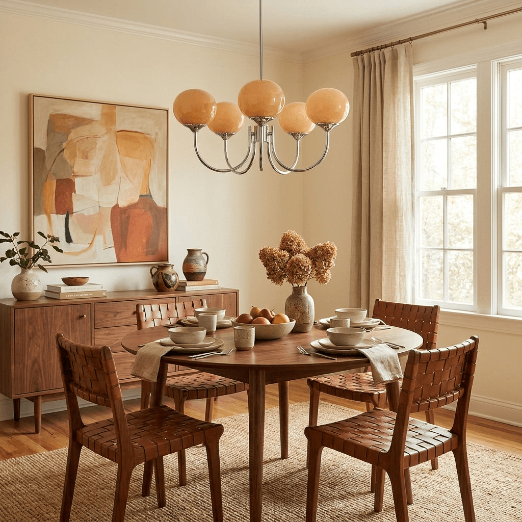 Cloudlet Modern Chandelier, Hand-Sprayed Glass Shades, Adjustable Drop