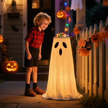 Lighted ghost candy bowl stand Halloween decoration
