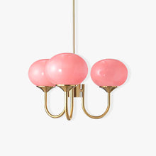 Marshmallow Chandelier — Copper & Cream finish detail