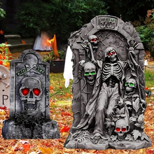 Close-up of the haunted house doors and windows detail
